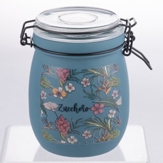 Galileo Βάζο Ζάχαρης 750 ml από Γυαλί σε Χρώμα Πετρόλ Botanico SChe...