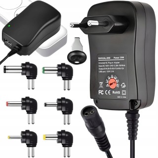 Verk Group  Ρυθμιζόμενο Τροφοδοτικό 3V-12V με 6 Βύσματα 5907451379585