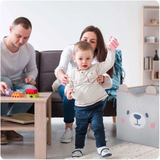 Παιδικό Καλάθι Αποθήκευσης & Χαλάκι Παιχνιδιού Υφασμάτινο 33 × 39 ×...