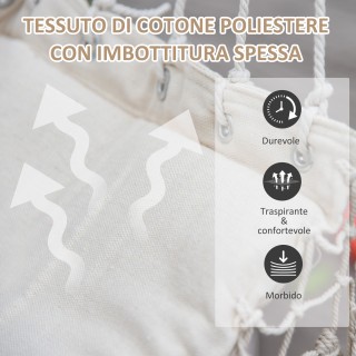 Outsunny Κρεμαστή Κούνια Εσωτερικού και Εξωτερικού Χώρου από Ύφασμ... Outsunny Κρεμαστή Κούνια Εσωτερικού και Εξωτερικού Χώρου από Ύφασμ...