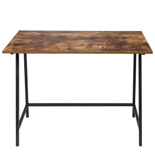 Γραφείο / Τραπέζι Υπολογιστή από Ξύλο και Μέταλλο Βιομηχανικός Σχεδ...