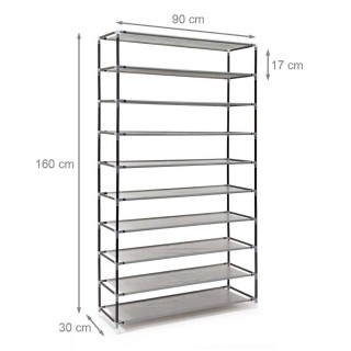 BAKAJI Παπουτσοθήκη Εξοικονόμησης Χώρου 10 Ραφιών 45 Ζευγάρια Ράφι... BAKAJI Παπουτσοθήκη Εξοικονόμησης Χώρου 10 Ραφιών 45 Ζευγάρια Ράφι...