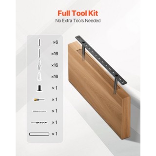 VEVOR 2 Τεμάχια Βάσεις Ραφιού 558.4 mm Βαρέως Τύπου για Επιτοίχια Ρ... VEVOR 2 Τεμάχια Βάσεις Ραφιού 558.4 mm Βαρέως Τύπου για Επιτοίχια Ρ...