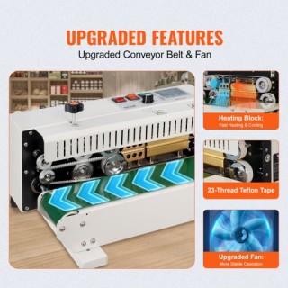 VEVOR Μηχανή Συνεχούς Σφράγισης Τσάντας - Οριζόντια Σφραγιστική από... VEVOR Μηχανή Συνεχούς Σφράγισης Τσάντας - Οριζόντια Σφραγιστική από...