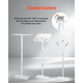 VEVOR Ρυθμιζόμενο Βήμα Ομιλητή 43 από Ακρυλικό με Μεταλλική Βάση JT...