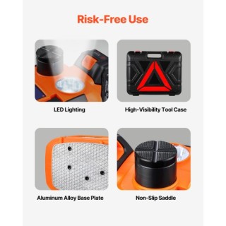 VEVOR Ηλεκτρικός Γρύλος Αυτοκινήτου 5 Τόνων / 11000 λίβρες Φορητό Σ...