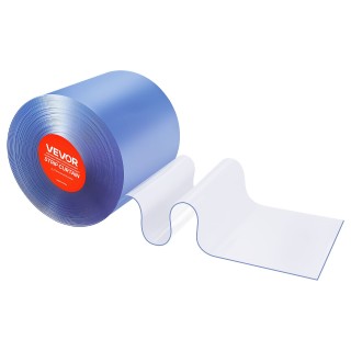 VEVOR Διάφανη Κουρτίνα PVC, 30,8 μ μήκος x 30,5 εκ πλάτος, Θερμομον...