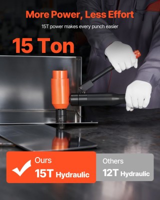 VEVOR Σετ Υδραυλικών Διατρητικών Εργαλείων 147.1 kN με 10 Διέτες (1... VEVOR Σετ Υδραυλικών Διατρητικών Εργαλείων 147.1 kN με 10 Διέτες (1...