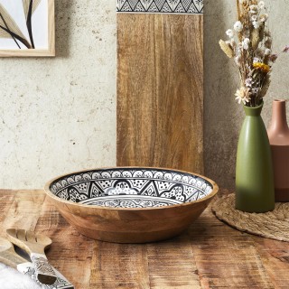 Μπολ από Ξύλο Μάνγκο Dune Μαύρο – 33cm KA0571 Home Deco Factory Μπολ από Ξύλο Μάνγκο Dune Μαύρο – 33cm KA0571 Home Deco Factory