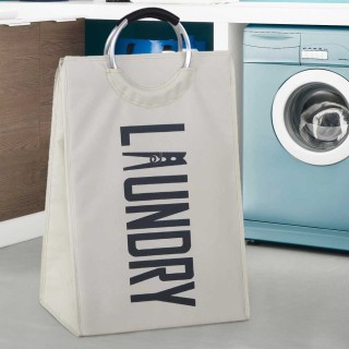 BAKAJI Πτυσσόμενο Καλάθι Απλύτων Υφασμάτινο με Μεταλλικές Λαβές - Κ... BAKAJI Πτυσσόμενο Καλάθι Απλύτων Υφασμάτινο με Μεταλλικές Λαβές - Κ...