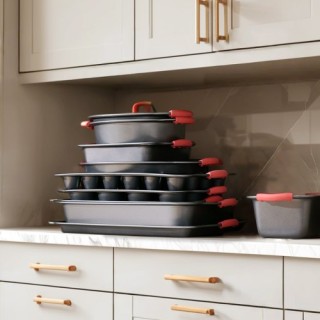 VEVOR Σετ Ταψιών Ψησίματος 10 Τεμαχίων Αντικολλητικό από Ανθρακούχο... VEVOR Σετ Ταψιών Ψησίματος 10 Τεμαχίων Αντικολλητικό από Ανθρακούχο...