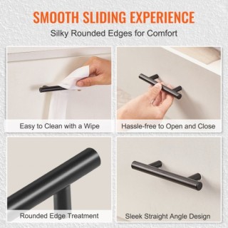 VEVOR 30 Μαύρα Λαβές Ντουλαπιών 128mm από Ανοξείδωτο Ατσάλι CJLSB... VEVOR 30 Μαύρα Λαβές Ντουλαπιών 128mm από Ανοξείδωτο Ατσάλι CJLSB...