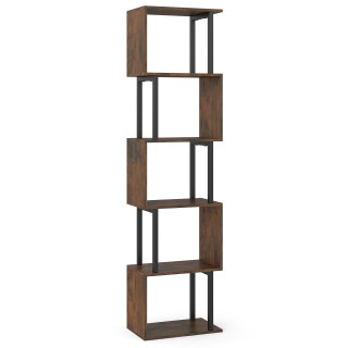 Costway Γεωμετρική βιβλιοθήκη 5 επιπέδων ελεύθερης τοποθέτησης με π... Costway Γεωμετρική βιβλιοθήκη 5 επιπέδων ελεύθερης τοποθέτησης με π...