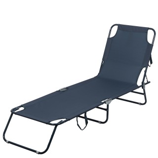 Galileo Πτυσσόμενη ξαπλώστρα παραλίας με ατσάλινη δομή Portofino Es...