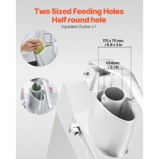 VEVOR Πολυκόπτης Τροφίμων & Λαχανικών με 6 Λεπίδες Ανοξείδωτου Χάλ... VEVOR Πολυκόπτης Τροφίμων & Λαχανικών με 6 Λεπίδες Ανοξείδωτου Χάλ...