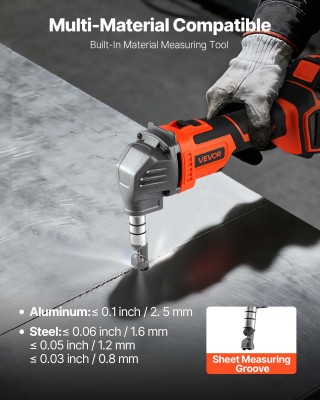 VEVOR Ασύρματη Ψαλίδα Μετάλλων 20V με Μπαταρία 4000 mAh και Βούρτσο...