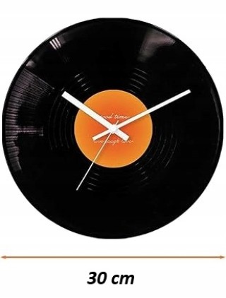 SPM Ρολόι Τοίχου Βινιλίου Αναλογικό Μαύρο 5908222246556