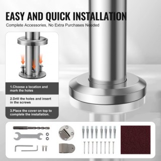 VEVOR Κουπαστές Ανοξείδωτες 100cm για Εξωτερικά Σκαλοπάτια 39.4in ... VEVOR Κουπαστές Ανοξείδωτες 100cm για Εξωτερικά Σκαλοπάτια 39.4in ...