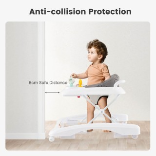 Costway Πτυσσόμενος Περπατούρας Μωρού με Ρυθμιζόμενο Ύψος, Γκρι 50 ... Costway Πτυσσόμενος Περπατούρας Μωρού με Ρυθμιζόμενο Ύψος, Γκρι 50 ...