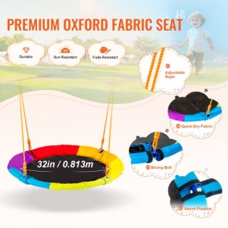 Σετ Κούνιας VEVOR για Αυλή με 1 Στρογγυλή και 2 Ζώνες σε Μεταλλική ... Σετ Κούνιας VEVOR για Αυλή με 1 Στρογγυλή και 2 Ζώνες σε Μεταλλική ...