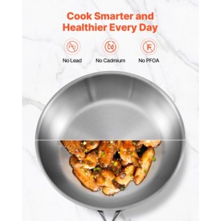 VEVOR Τριπλής Στρώσης Ανοξείδωτο Τηγάνι 3 Τεμαχίων (240mm, 280mm, 3... VEVOR Τριπλής Στρώσης Ανοξείδωτο Τηγάνι 3 Τεμαχίων (240mm, 280mm, 3...