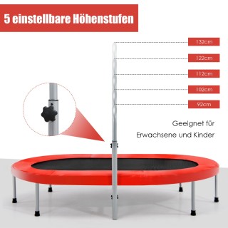 Costway Διπλό Τραμπολίνο Γυμναστικής με Ρυθμιζόμενη Λαβή 154 x 90 x...