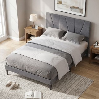 Costway Σκελετός Διπλού Κρεβατιού 140 x 200 cm με Ρυθμιζόμενο Γεωμε... Costway Σκελετός Διπλού Κρεβατιού 140 x 200 cm με Ρυθμιζόμενο Γεωμε...