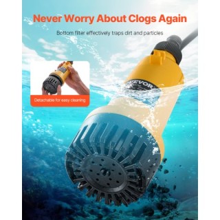 VEVOR Ασύρματη Υποβρύχια Αντλία Νερού για Μπαταρία Dewalt 20V MAX (...