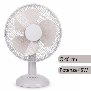 BAKAJI Αυτόνομος Επιτραπέζιος Ανεμιστήρας Χρώματος Άμμου, Ισχύς 45W...