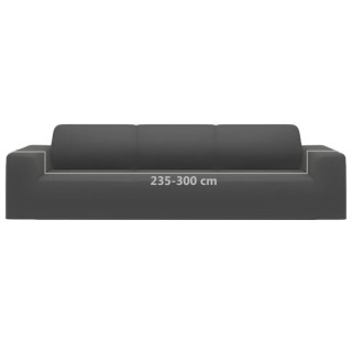 vidaXL Κάλυμμα 4θέσιου Καναπέ Ελαστικό Ανθρακί από Πολυεστερικό Ζέρ... vidaXL Κάλυμμα 4θέσιου Καναπέ Ελαστικό Ανθρακί από Πολυεστερικό Ζέρ...