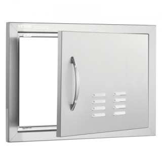 Πόρτα BBQ VEVOR 508x356 mm, Ανοξείδωτη, με Χερούλι & Αεραγωγούς  DM...