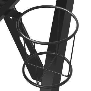 vidaXL Γραφείο Gaming με Πόδια Σχήματος Υ Μαύρο 90x60x75 εκ. 325404