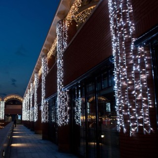 BAKAJI Γιρλάντα Χριστουγεννιάτικων Φώτων 120Led Ψυχρό Λευκό με Αναβ...
