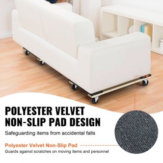 VEVOR Καρότσι Μεταφοράς Επίπλων, 1000 lbs, 2 Τεμάχια, 18 x 30, Ρόδε...