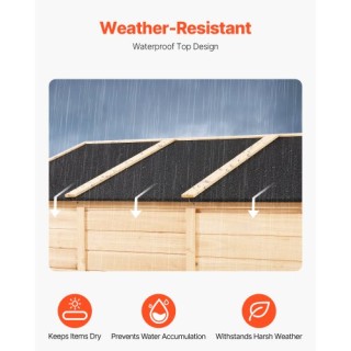 VEVOR Αδιάβροχη Ξύλινη Αποθήκη Κήπου 58x78 ιντσών PDHWCWJPD300EJD... VEVOR Αδιάβροχη Ξύλινη Αποθήκη Κήπου 58x78 ιντσών PDHWCWJPD300EJD...