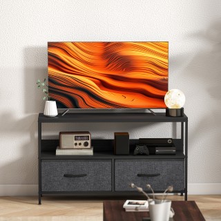 HOMCOM Φορητή Βάση Τηλεόρασης για 47 με Διπλωμένα Υφασμάτινα Συρτάρ...