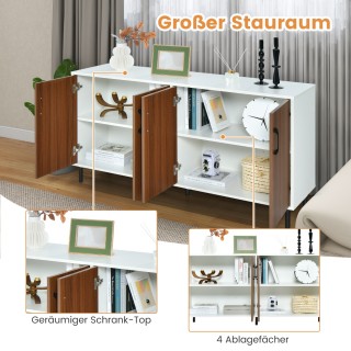 Μπουφέ/Κονσόλα με Μεταλλικά Πόδια και Αποθηκευτικό Χώρο 148 x 40 x ... Μπουφέ/Κονσόλα με Μεταλλικά Πόδια και Αποθηκευτικό Χώρο 148 x 40 x ...