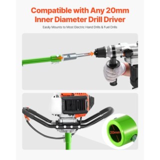 VEVOR Τρυπάνι Auger 1.57 x 31.1 ιντσών για Δημιουργία Τρυπών στη Γη... VEVOR Τρυπάνι Auger 1.57 x 31.1 ιντσών για Δημιουργία Τρυπών στη Γη...