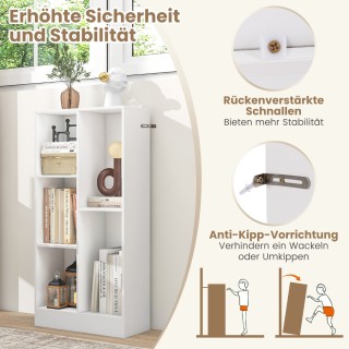 Costway Πρακτική Γοητεία Βιβλιοθήκης με 5 Ράφια - Πολυλειτουργικό ... Costway Πρακτική Γοητεία Βιβλιοθήκης με 5 Ράφια - Πολυλειτουργικό ...