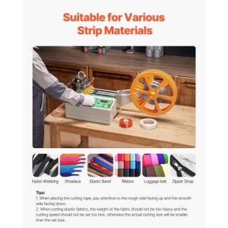 VEVOR Αυτόματη Μηχανή Κοπής Κορδέλας Ζεστού και Κρύου ZDQDJ280W000T...