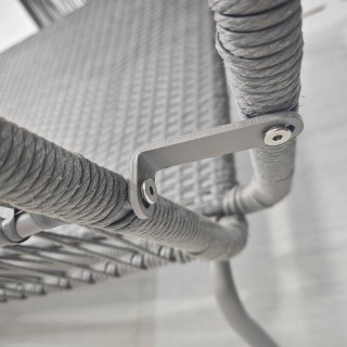 Outsunny Σετ Κήπου από Ρατάν PE Στυλ Boho, Διθέσιος Καναπές με Σεζλ...