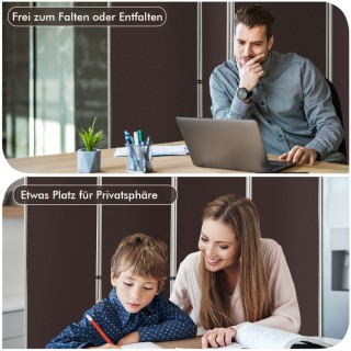 Costway Τετράπτυχη Καφέ Χωριστική Παράβαν για το Σπίτι JV10726CF Costway Τετράπτυχη Καφέ Χωριστική Παράβαν για το Σπίτι JV10726CF