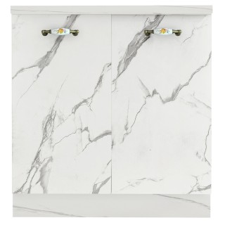 Shally Dogan Βάση Κουζίνας Shally Dogan με Δύο Πόρτες και Μαρμάρινη...