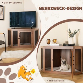 Costway Γωνιακό Σπιτάκι Κατοικιδίων 2-σε-1: Κλουβί & Τραπεζάκι με ... Costway Γωνιακό Σπιτάκι Κατοικιδίων 2-σε-1: Κλουβί & Τραπεζάκι με ...