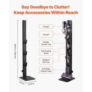 VEVOR Βάση Στήριξης Σκούπας Dyson Μαύρη XCQZJDSLSKB6OAVW1V0