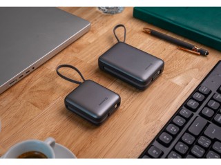 SWISSTEN Φορητός φορτιστής 20,000 mAh 45 W με ενσωματωμένο καλώδιο ...