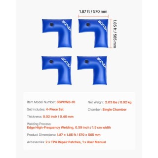 VEVOR Τσάντες Νερού Γωνίες Κάλυψης Χειμερινής Πισίνας 4 τεμ 22.4 x ... VEVOR Τσάντες Νερού Γωνίες Κάλυψης Χειμερινής Πισίνας 4 τεμ 22.4 x ...