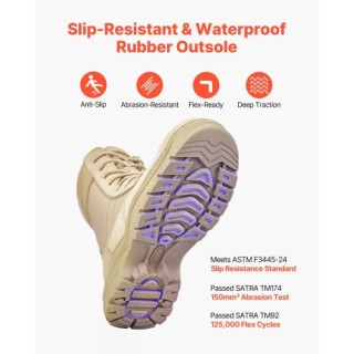 VEVOR Ανδρικές Τακτικές Μπότες Στρατιωτικού Στυλ 203mm Σαμουά με Πλ... VEVOR Ανδρικές Τακτικές Μπότες Στρατιωτικού Στυλ 203mm Σαμουά με Πλ...