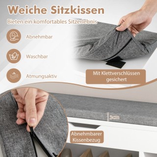 Costway Πολυλειτουργική Παπουτσοθήκη 104 x 48 x 30 εκ, με Κάθισμα... Costway Πολυλειτουργική Παπουτσοθήκη 104 x 48 x 30 εκ, με Κάθισμα...