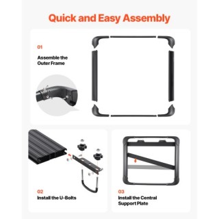 VEVOR Καλαθάκι Οροφής Αυτοκινήτου για Αποσκευές 48 x 40 x 5.6 ιντσώ...